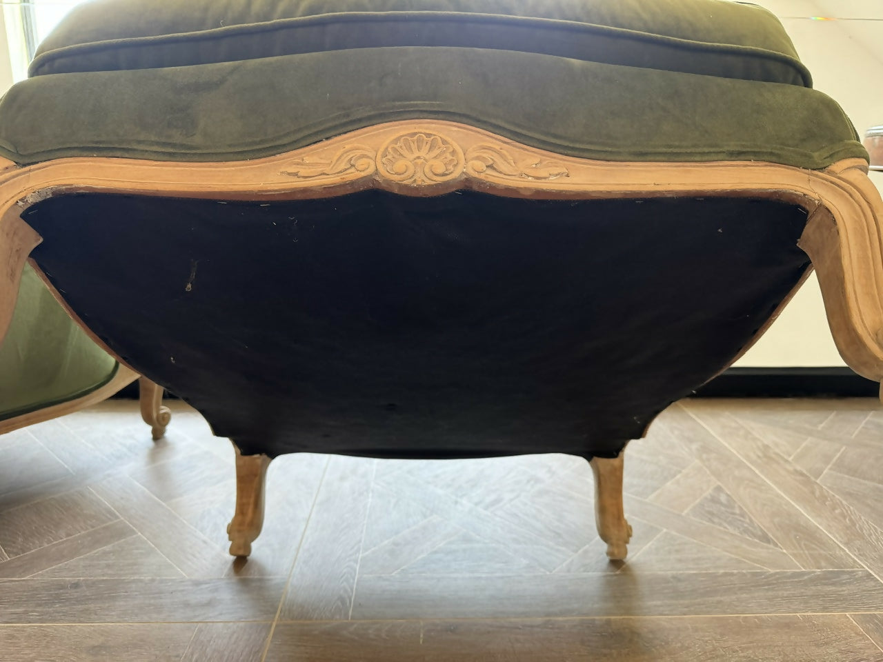 Extremely Comfortable Pair French Wing Back Arm Chairs