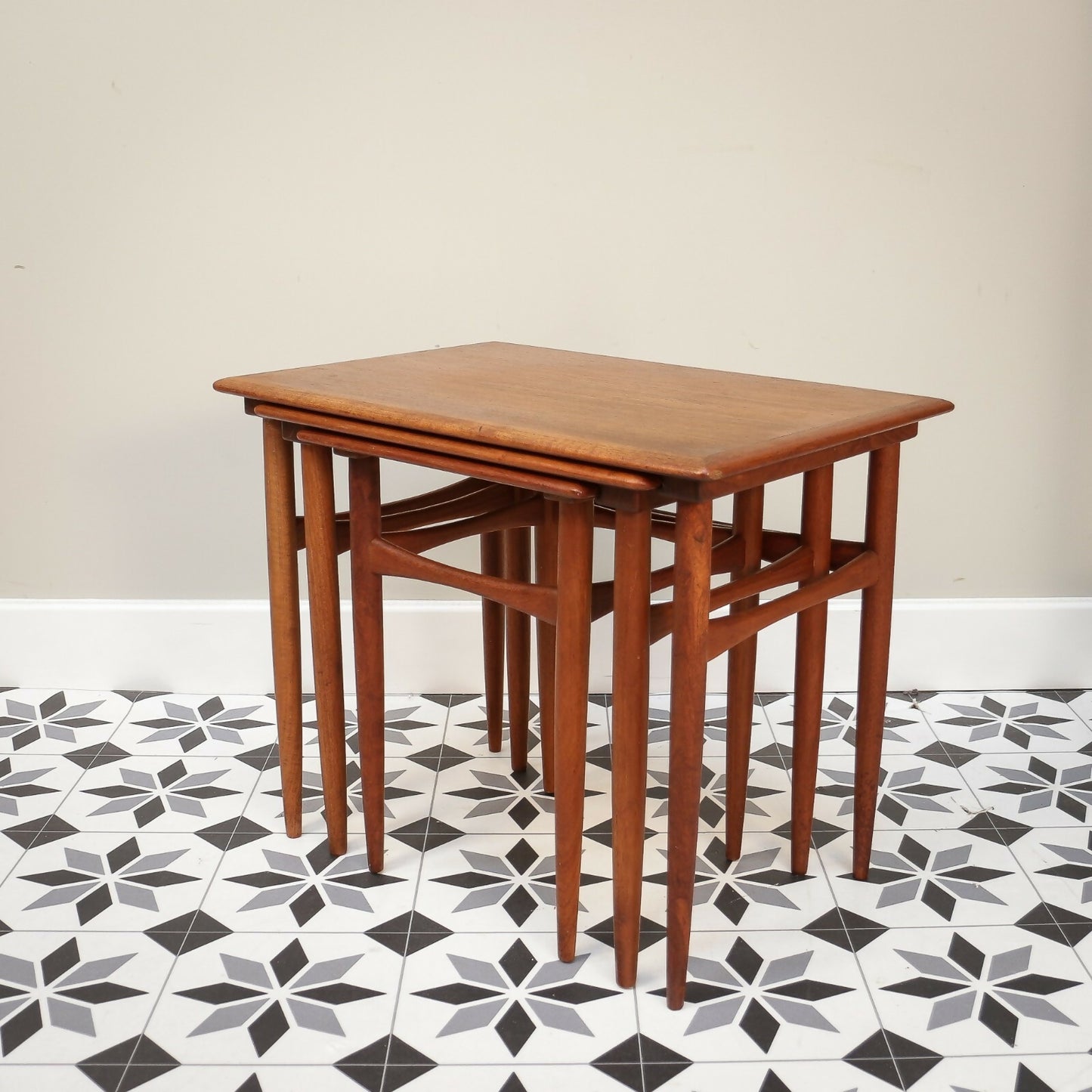 Kai Kristiansen Mimi set for Skovmand & Andersen Vintage Nest of Tables in Teak
