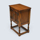 Old Charm Pedestal Cabinet/Side Table Linenfold Doors #1582 FREE UK Delivery*
