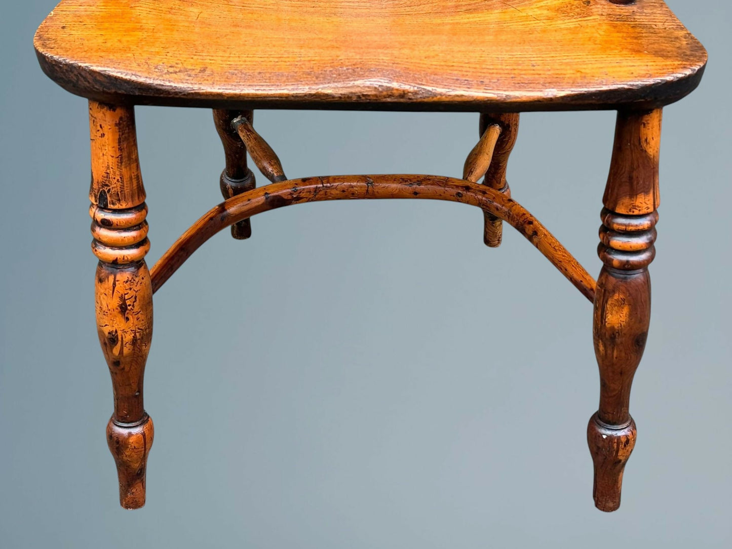 19th Century Yew Wood Windsor Armchair