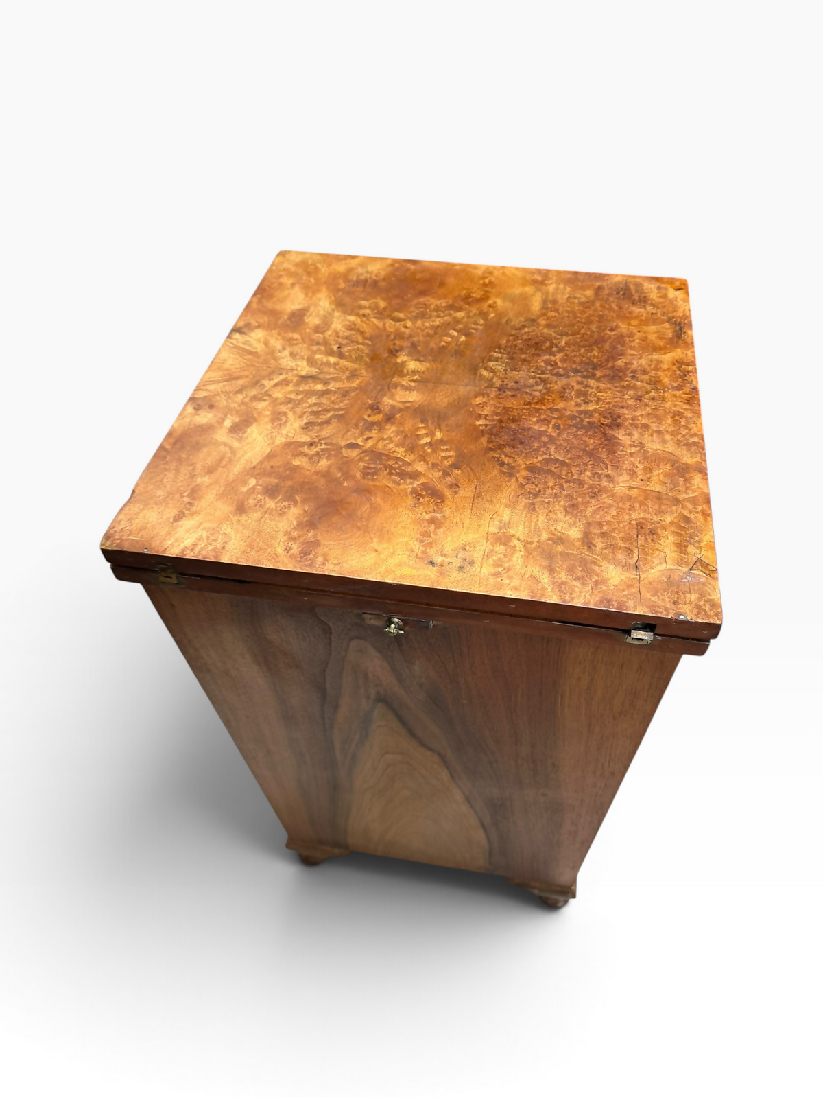 Antique Walnut Deco bedside cupboard