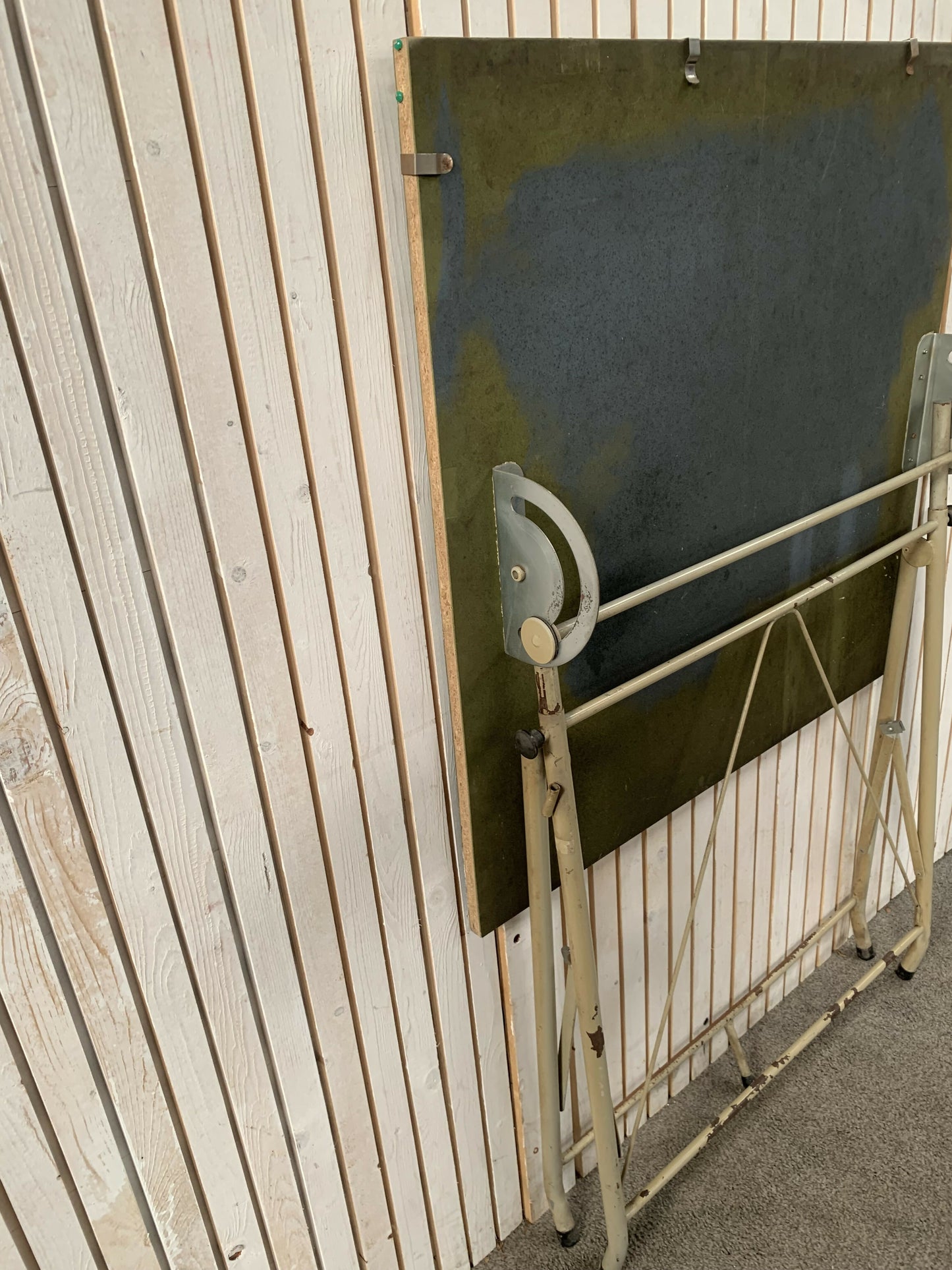 Vintage Architects Drawing Draughtsman Board Industrial Metal Table