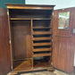 Late 20th Century Harrods Burr Walnut Gentleman's Fitted Wardrobezx