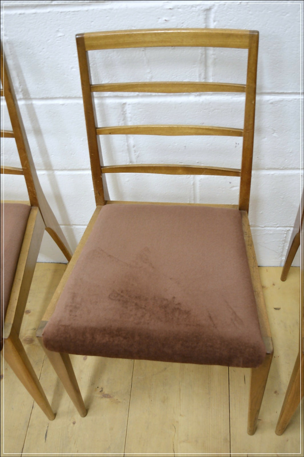 vintage dining chairs X4 teak McIntosh danish mid century DELIVERY