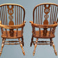 A Large Pair of Ash Broad Arm Windsor Chairs