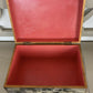 Antique Oak Chinoiserie decoupaged and hand painted large hinged Box