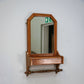 Arts and Crafts Bathroom Wall Mirror with Towel Rail and Box