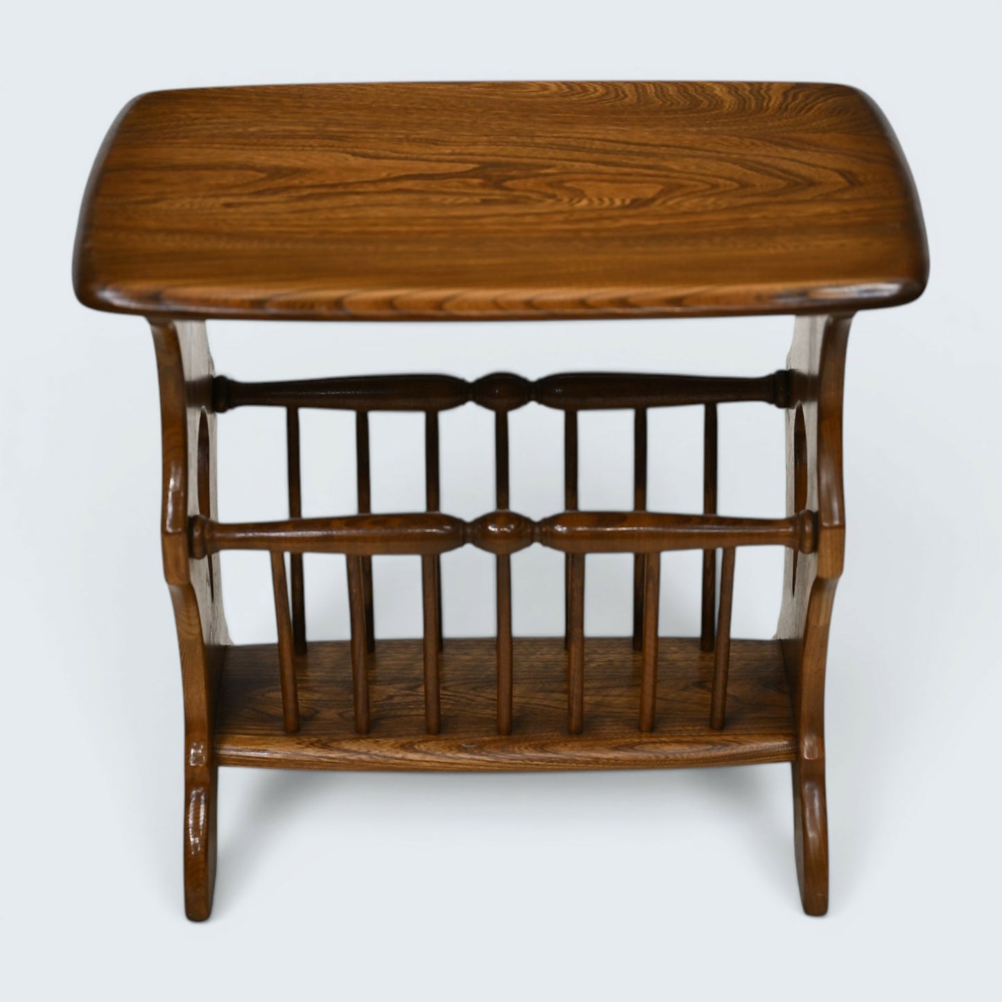 Ercol Side Table with Magazine Holder Vintage Retro Golden Dawn FREE UK Delivery