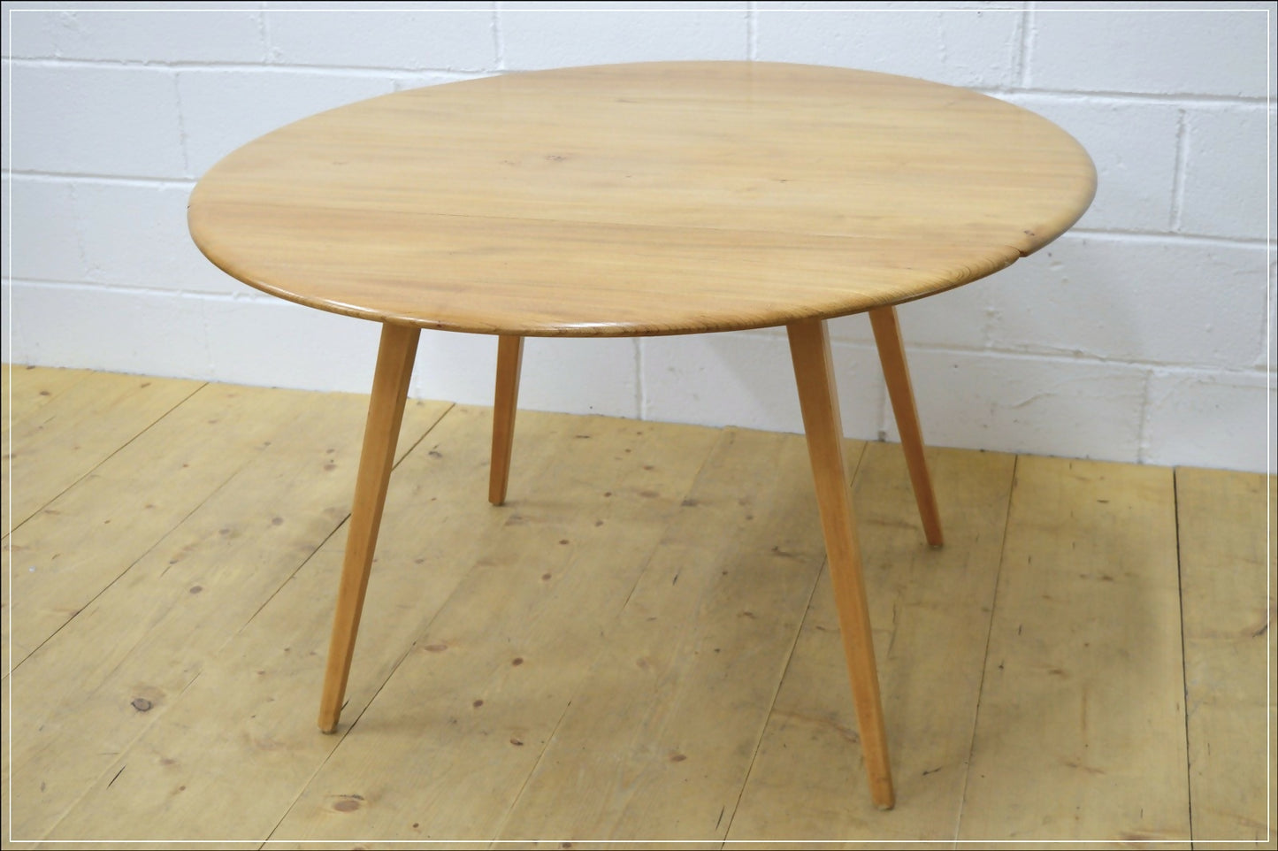 Ercol table drop leaf kitchen dining blonde elm & beech vintage DELIVERY