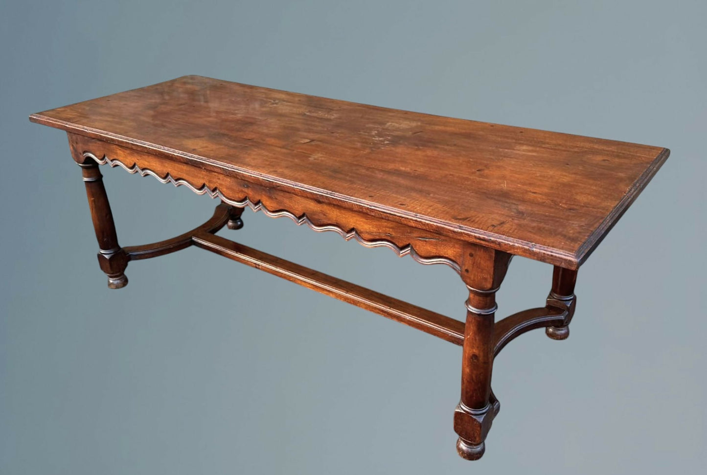 Large French Walnut Country Dining Table