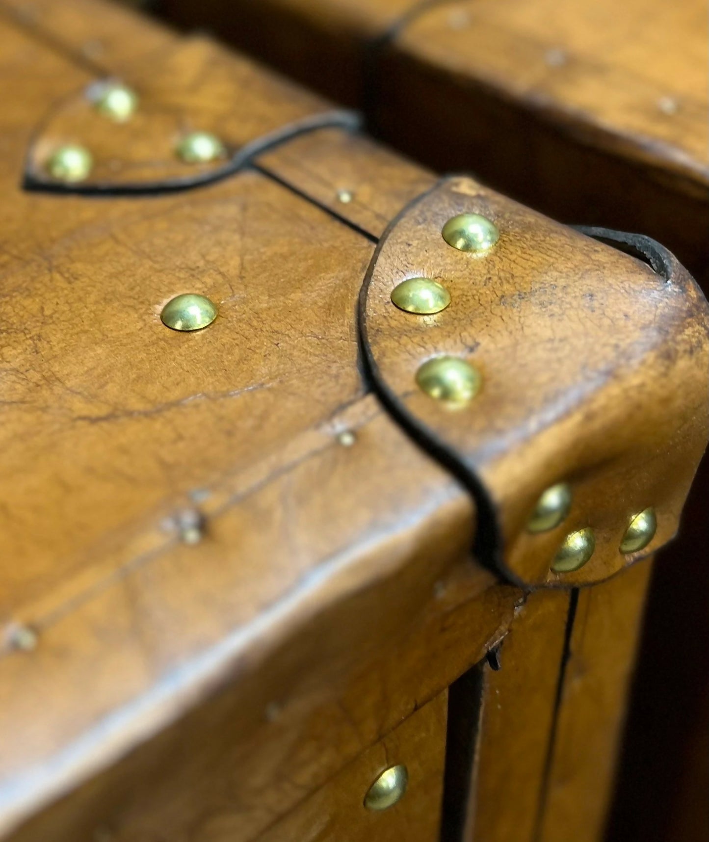 Handmade Bridle Leather Bedside Drawers | His and Hers Set, Hand Dyed in England