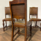 Set of Four Vintage 1940s Oak Dining Chairs