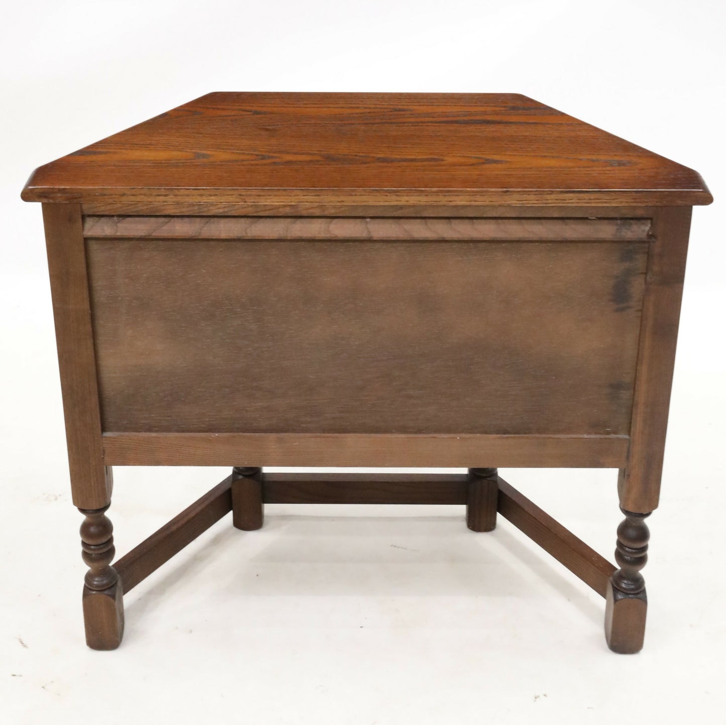 Old Charm Canted Table With Cupboard Finished In Tudor Brown FREE UK Delivery. SBR8978/1004D