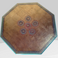“Precious Jewels” Octagonal Carved Wooden Table