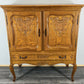 Cabinet Vintage French Louis XVI Oak Sideboard Carved Panels Cupboard LOT 4332