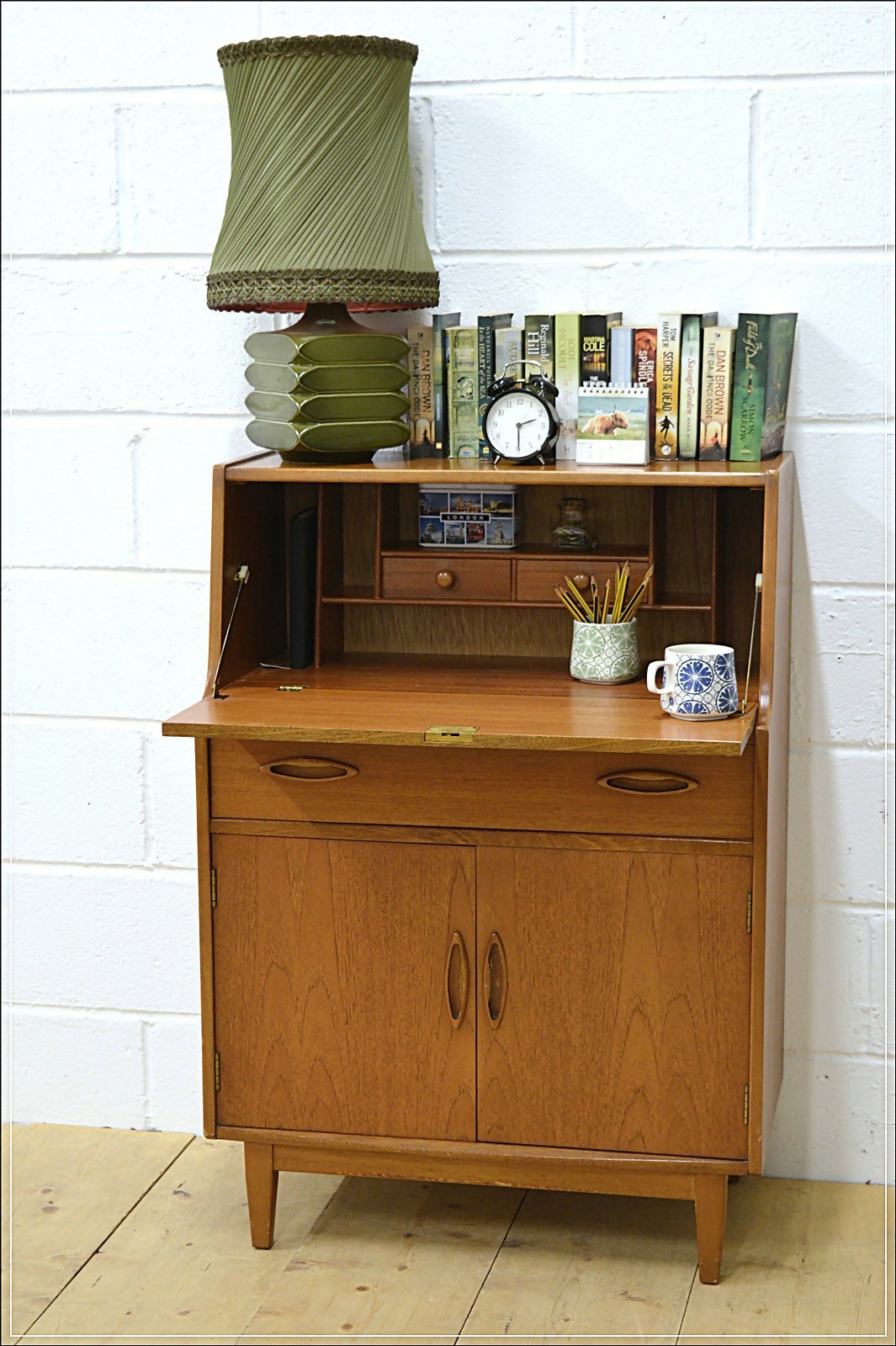vintage bureau writing desk teak Jentique danish design mid century DELIVERY