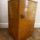 Vintage Birdseye Maple Bedside Cabinet Art Deco Cupboard 30s Antique Nightstand