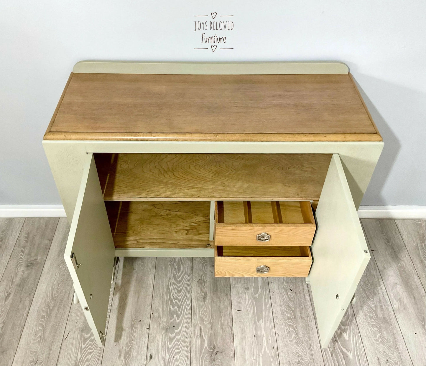 Beautility Oak Sideboard Sage Green