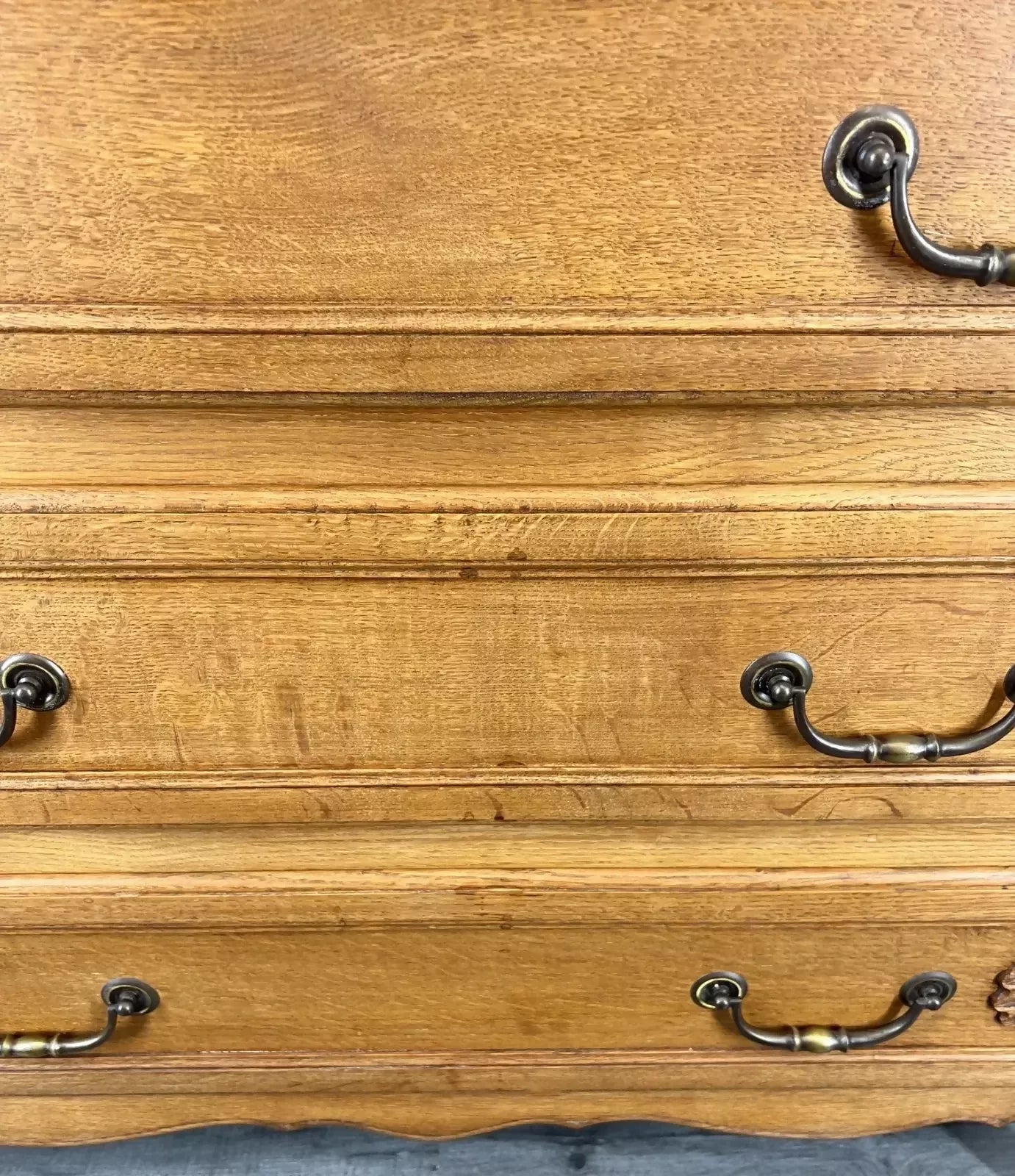 Chest of Drawers Cabinet Vintage French Louis XVI Style Oak Sideboard LOT 4348