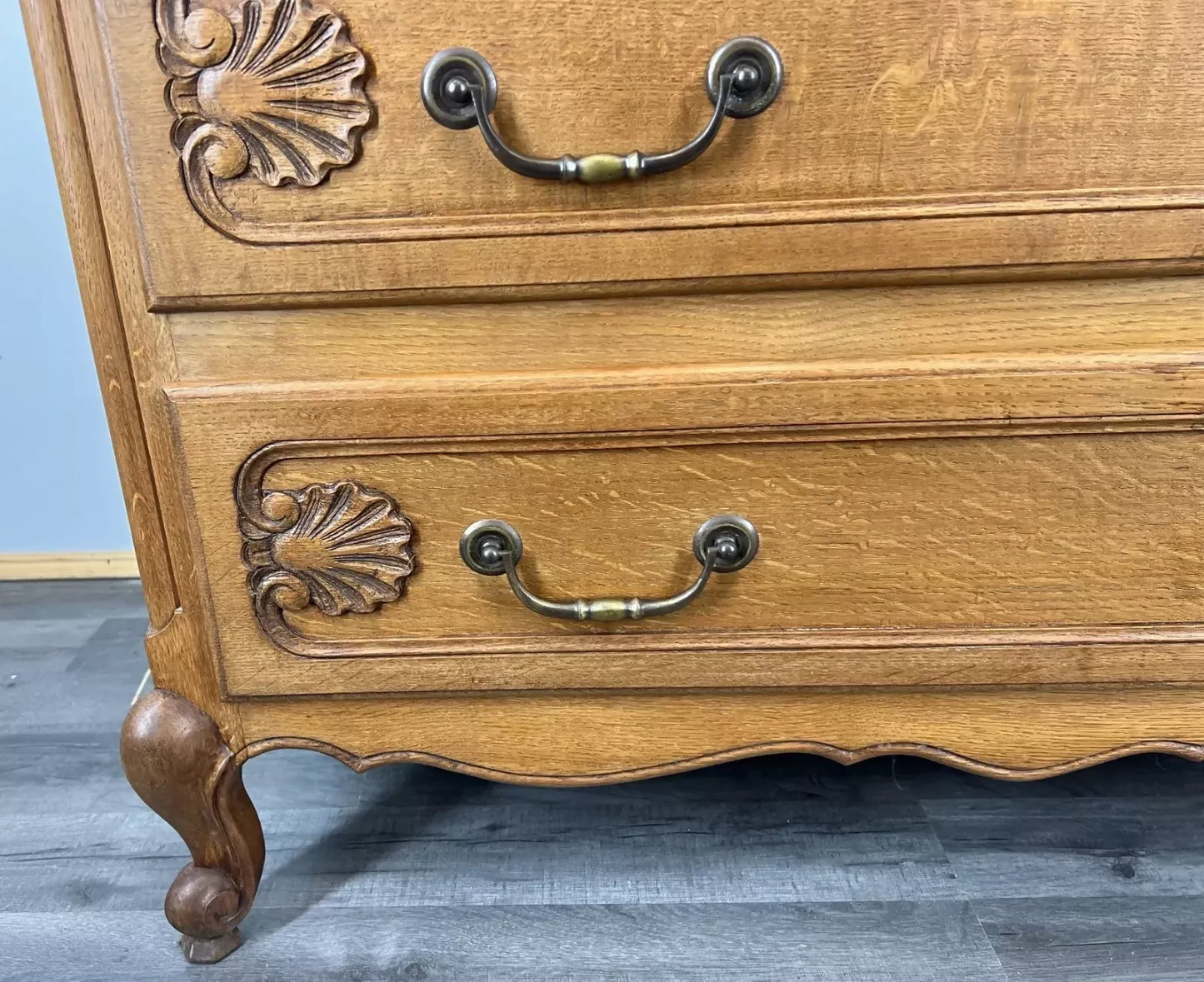 Chest of Drawers Cabinet Vintage French Louis XVI Style Oak Sideboard LOT 4348