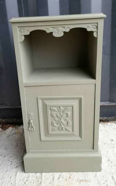 Vintage Grey Cabinet / Cupboard