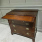 Vintage Georgian Chest Of Drawers Small Chest In Cuban Mahogany W Writing Slide