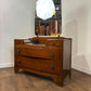 Vintage Oak Lebus Dressing Table with Mirror