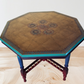 “Precious Jewels” Octagonal Carved Wooden Table