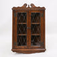 Old Charm Oak Hanging Corner Display Cabinet in Tudor Brown FREE UK Delivery. SBR9519/0309D