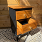 Little Black & Tan - Small single 3 drawer cabinet