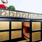 nathan sideboard black and gold cocktail cabinet