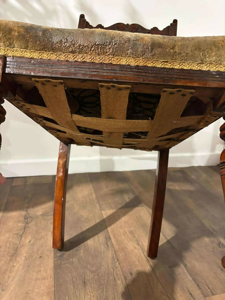Pair Of Edwardian Mahogany Side Chairsc