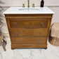 Oak Bureau Vintage Vanity Unit