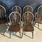 Set 6 Wheel Back Dining Chairs