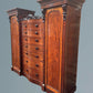 A Good Large Figured Mahogany Compactum Wardrobe