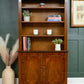 Georgian Style Open Fronted Bookcase Display Cabinet - Mahogany