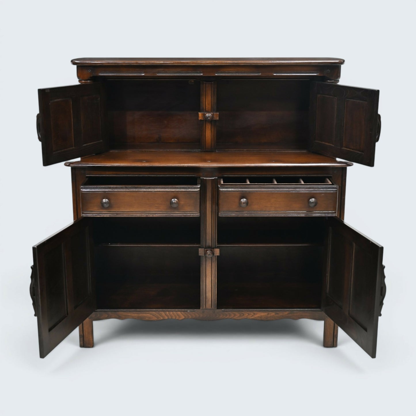 Ercol 1960s Buffet Sideboard Blue Label Vintage Storage Retro FREE UK Delivery*