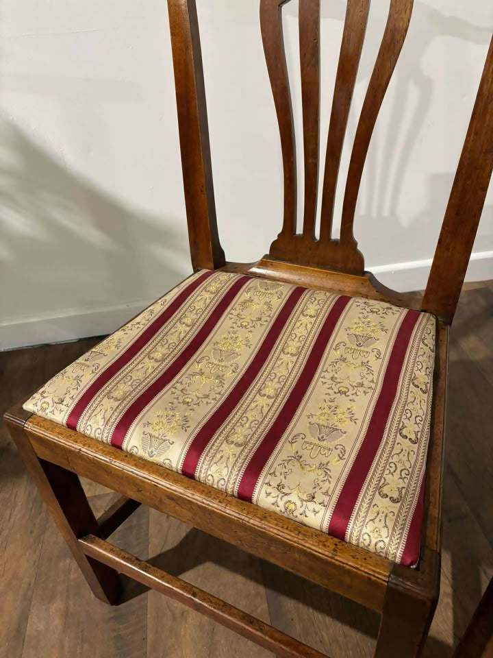 Pair of Georgian Mahogany Side Chairs