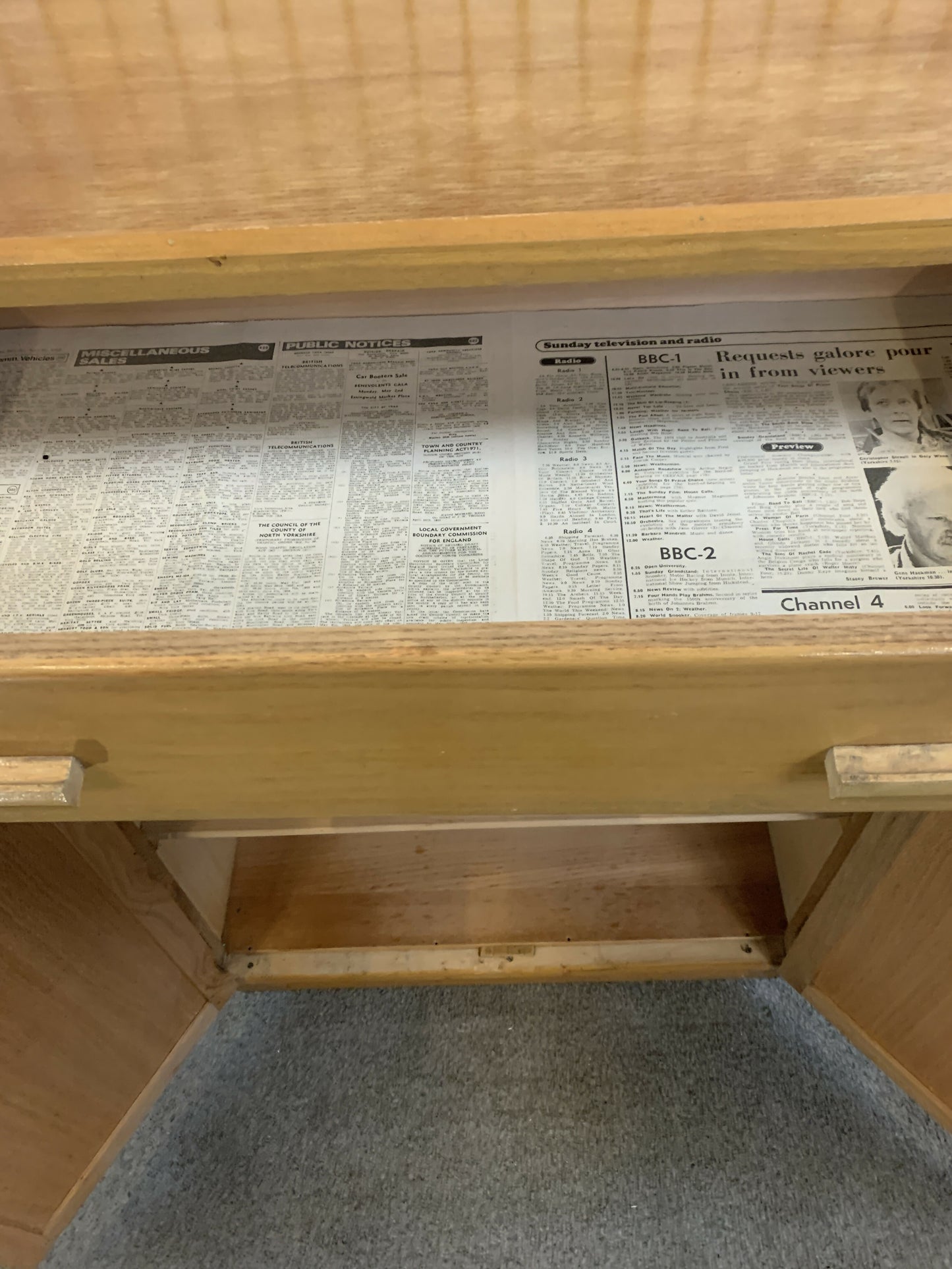 Vintage Cabinet / Sideboard – Cupboard with Drawers – Mid Century Style