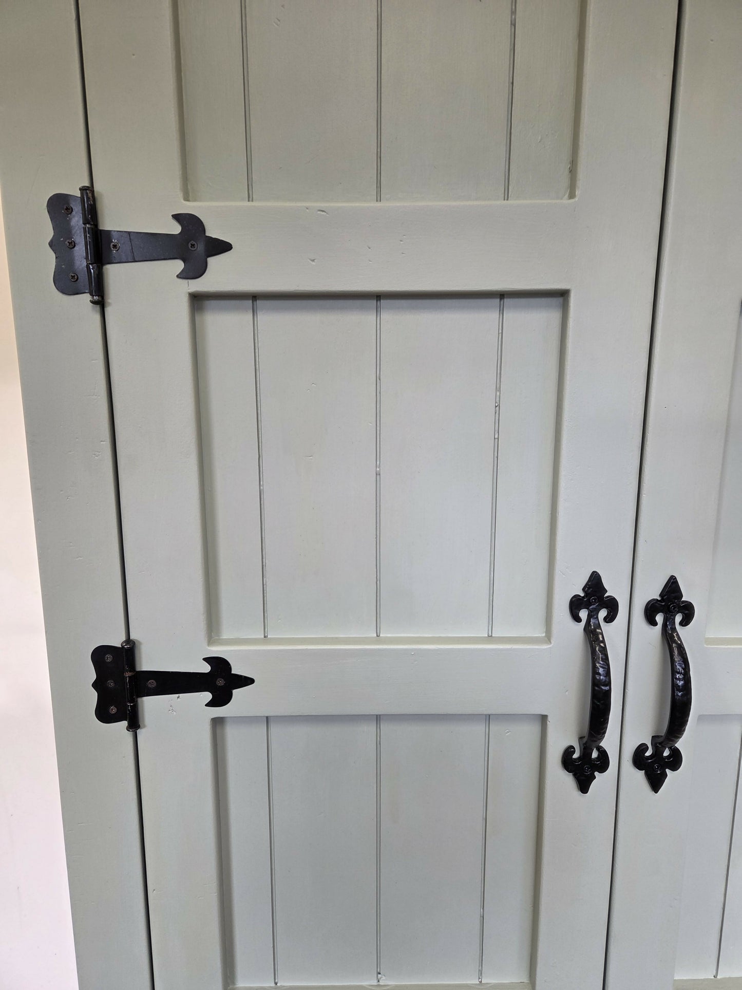 Rustic farmhouse style pantry/larder cupboard.