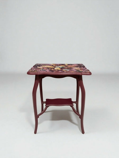 Vintage side table , lamp table , console table Art