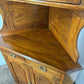 Modern Bespoke Walnut Inlaid Double Corner Cabinet