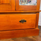 Edwardian Stripped Satinwood Double Mirror Door Wardrobe