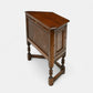 Old Charm Canted Table With Cupboard Finished In Tudor Brown FREE UK Delivery*. SBR10710/1507E