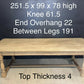Large and Deep Oak Farmhouse Dining Table