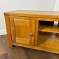 Contemporary Light Oak Flat TV Cabinet / Media Unit