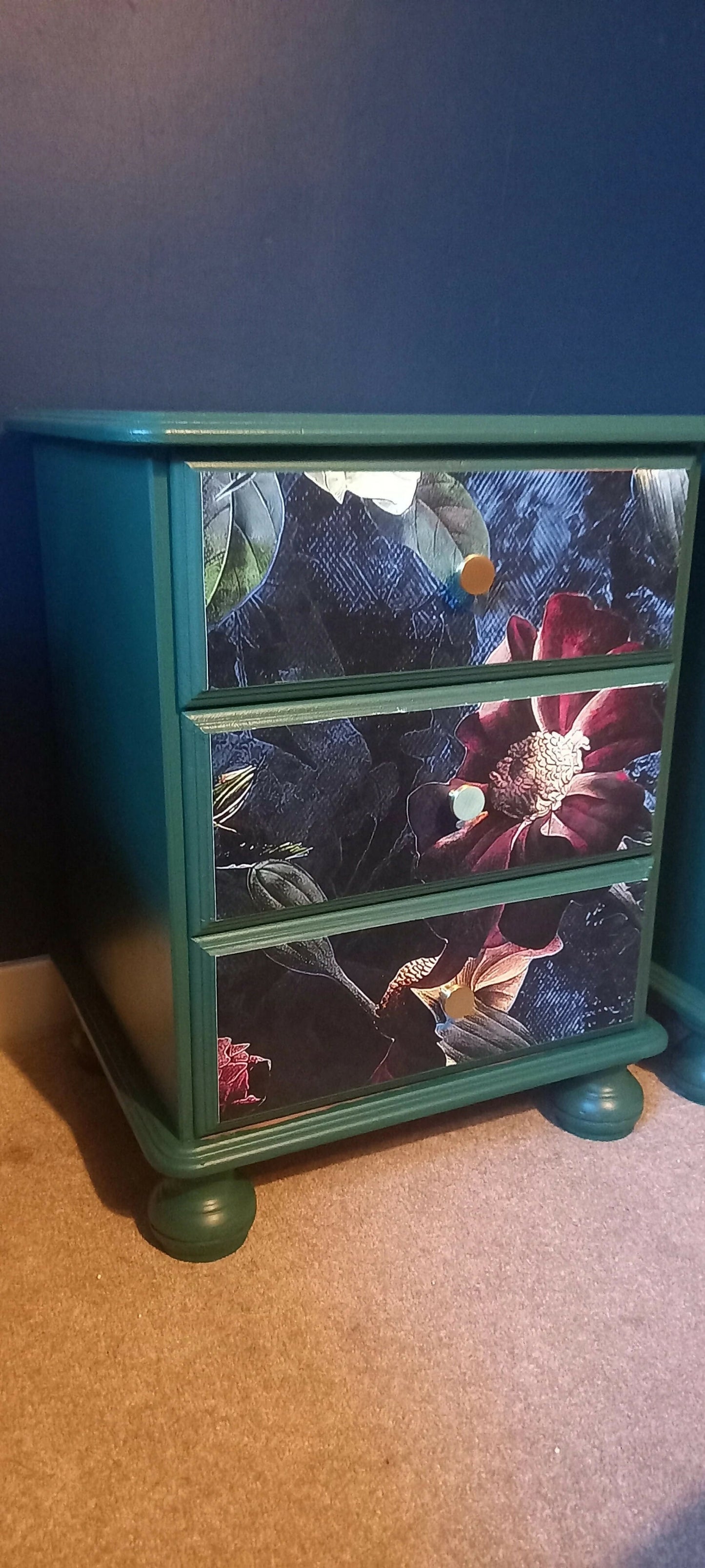 Bedside Tables Cabinets. Upcycled Furniture Painted Bespoke Furniture. Commissions Taken. SOLD