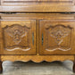 Cabinet Vintage French Louis XIV Style Oak Sideboard Carved Cupboard LOT 6249