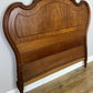 Headboard Antique French Style Walnut Double Bed Carved Headboard LOT 6452