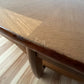 Mid Century Teak Coffee Table Nathan Oval Sunburst Top